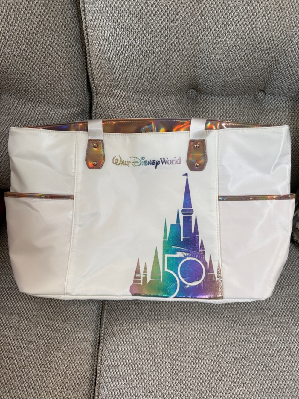 Walt Disney World 50th Anniversary White Tote